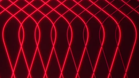 Radiant zigzag diamond pattern in red glow Stock Footage 317332831