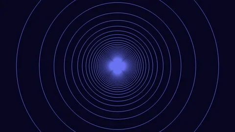 Radiating blue lines forming a circular pattern 動画素材 303194967