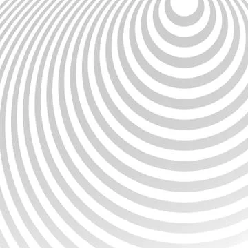 Radiating circles pattern. Creative monochrome background in square format. O Stockillustratie