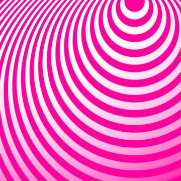 Radiating circles pattern. Creative monochrome background in square format. O Stock Illustration