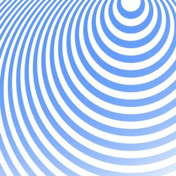 Radiating circles pattern. Creative monochrome background in square format. O イラスト素材