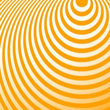 Radiating circles pattern. Creative monochrome background in square format. O Stockillustratie