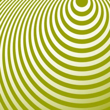Radiating circles pattern. Creative monochrome background in square format. O Illustrazione stock
