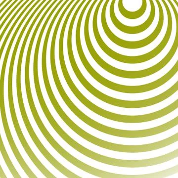 Radiating circles pattern. Creative monochrome background in square format. O Illustrazione stock