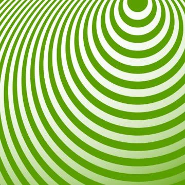 Radiating circles pattern. Creative monochrome background in square format. O Illustrazione stock