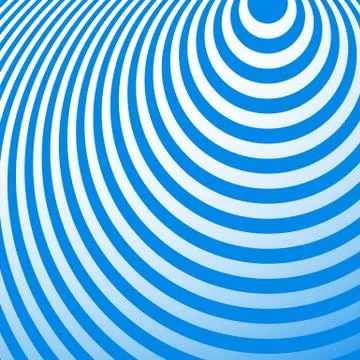 Radiating circles pattern. Creative monochrome background in square format. O イラスト素材