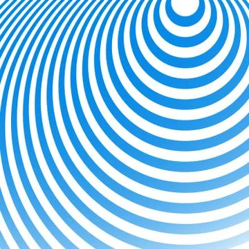 Radiating circles pattern. Creative monochrome background in square format. O イラスト素材