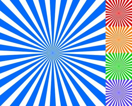 Radiating, converging lines, rays background. Known as starburst, sunburst ba Stock Illustration