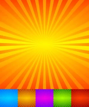 Radiating, converging lines, rays background. Known as starburst, sunburst ba Stock Illustration