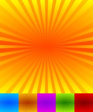 Radiating, converging lines, rays background. Known as starburst, sunburst ba Stock Illustration