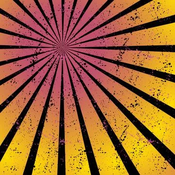 Radiating, converging lines, rays. Bright star burst, sunburst background Stock Illustration