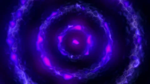 Radiating Energy Concentric Circles Animation Loop Stock Footage 307439712
