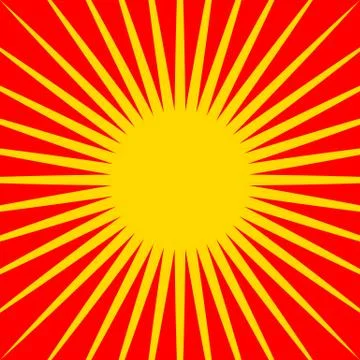 Radiating lines starburst pattern. Radial rays, beams. Illustrazione stock