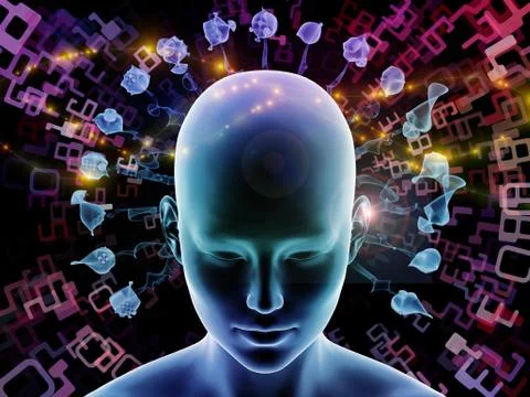 Radiating Mind Stock Illustration