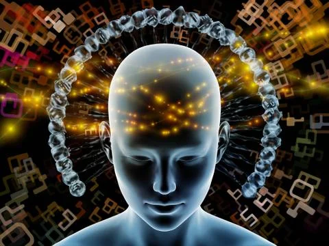 Radiating Mind Stock Illustration