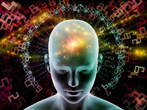 Radiating Mind Stock Illustration