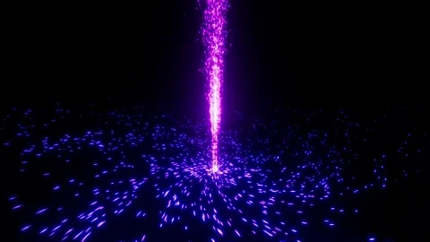 Radiating Nebula Beam with Vortex Glow Seamless horizontal Stock-Footage 330855834