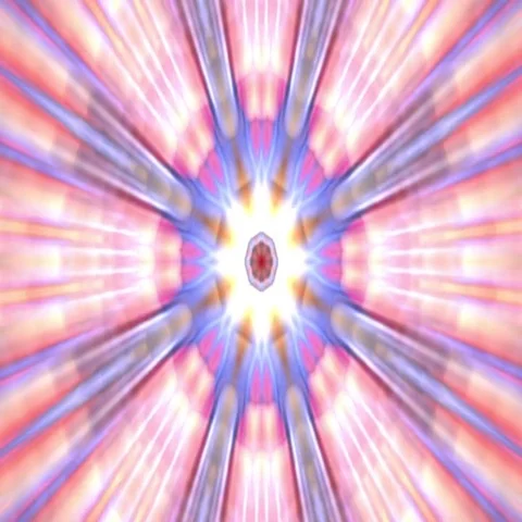 Radiating Pulsating Rays Psychedelic Kaleidoscope Motion Background Loop. Stock Footage 69547824