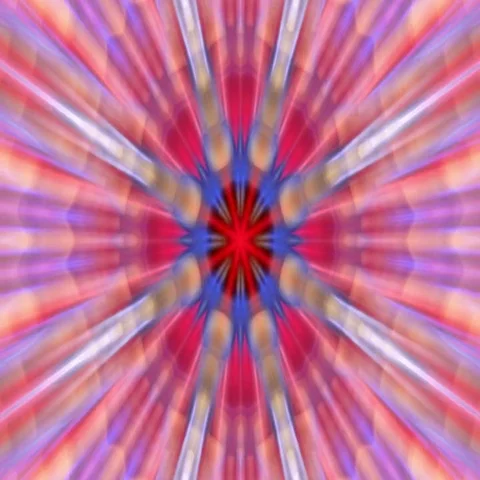 Radiating Pulsating Rays Psychedelic Kaleidoscpe Motion Background Loop. Stock Footage 69548306