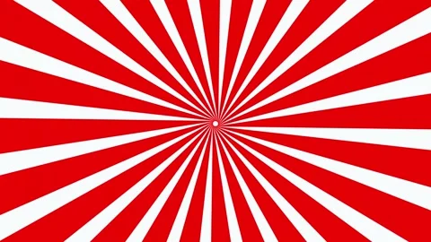 Radiating stripes pattern with red and white. Vibrant radiating stripes pat.. Stock Footage 337568182