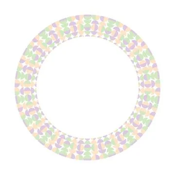Radiating Stroke Circle Border Vector Illustration Abstract Round Design Illustration