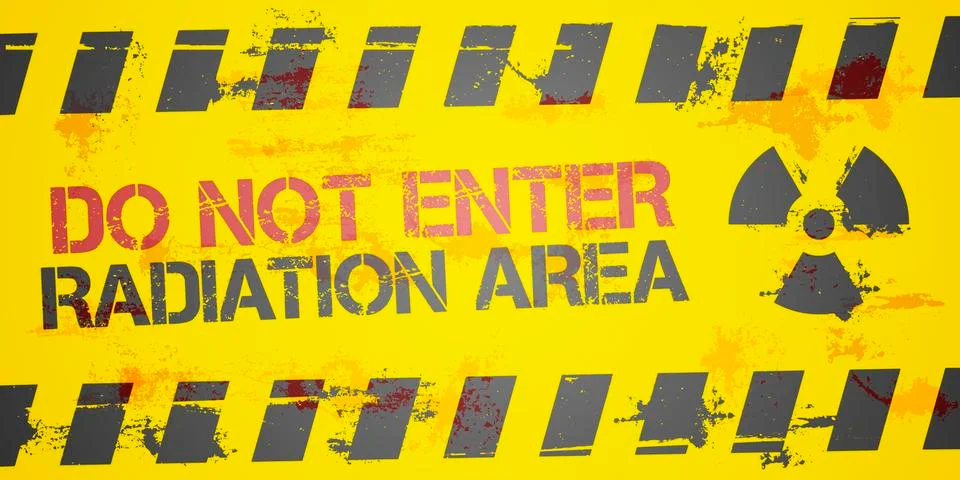 Radiation Area Stock Illustration