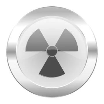 Radiation chrome web icon isolated. Illustrazione stock