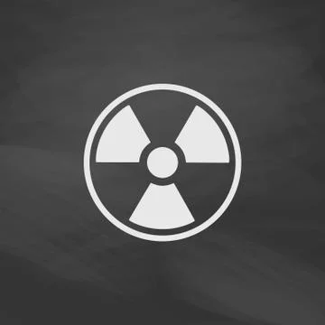 Radiation computer symbol Stock Illustration