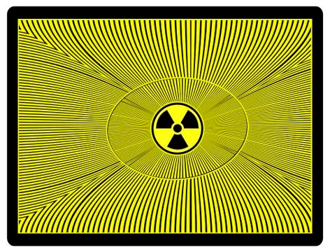 Radiation from digital screens Stock Illustration