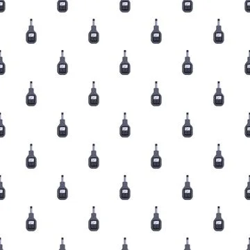 Radiation dosimeter devices seamless pattern measuring safety Stock Illustration