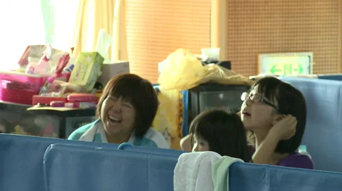 Radiation Evacuees Stock Footage 32167451