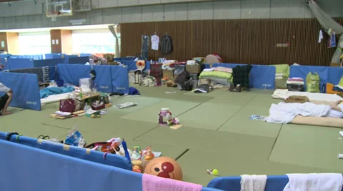 Radiation Evacuees Vídeo Stock 32167484