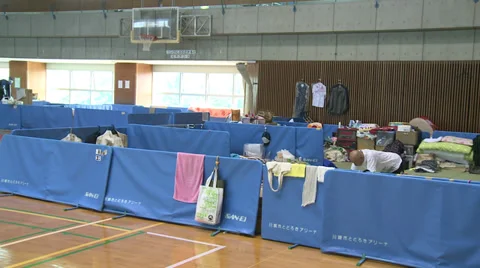 Radiation Evacuees Vídeo Stock 32167519