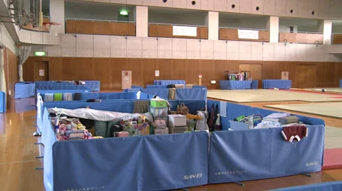 Radiation Evacuees Video stock 32167547