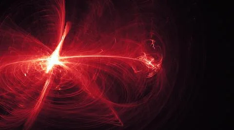 Radiation flash, red abstract background. Stock Illustration