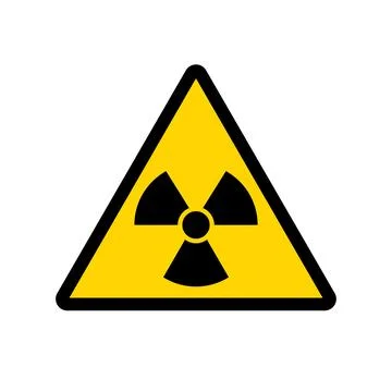 Radiation hazard sticker Stock Illustration