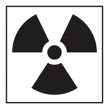 Radiation hazard symbol Illustrazione stock