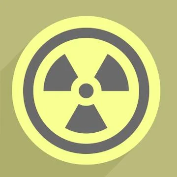 Radiation icon Stock Illustration