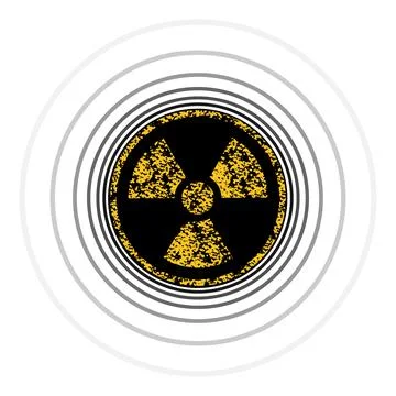 Radiation icon. Stock Illustration
