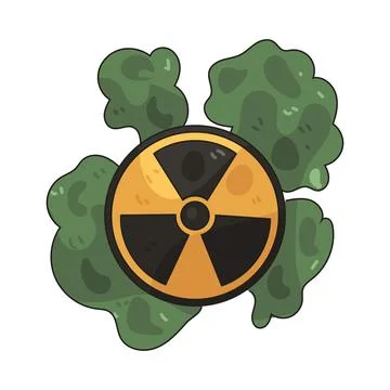 Radiation illustration Stock Illustration