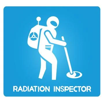 Radiation inspector Stock Illustration