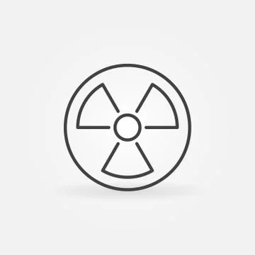 Radiation linear icon Stock Illustration