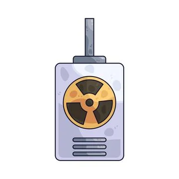 Radiation sensor illustration Stock Illustration