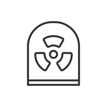 Radiation shielding, in line design. Shielding, Radiation, Protection, Safety Stock-Illustration