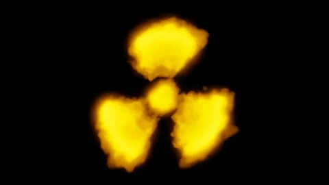 Radiation sign. Stock Footage 219984992