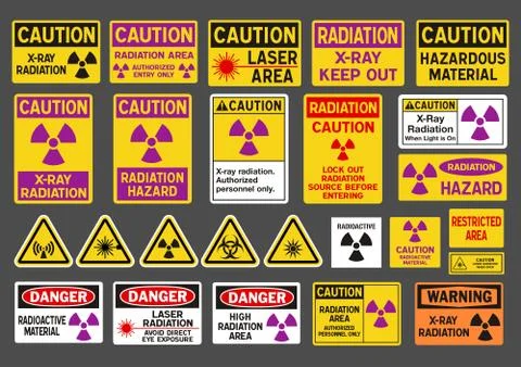 Radiation signs Stock Illustration
