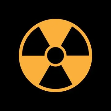 Radiation symbol Stock Illustration