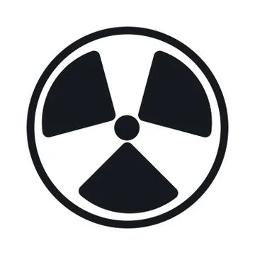 Radiation symbol. Illustrazione stock