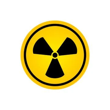 Radiation symbol vector Stock Illustration