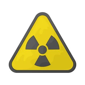 Radiation warning illustration Stock Illustration